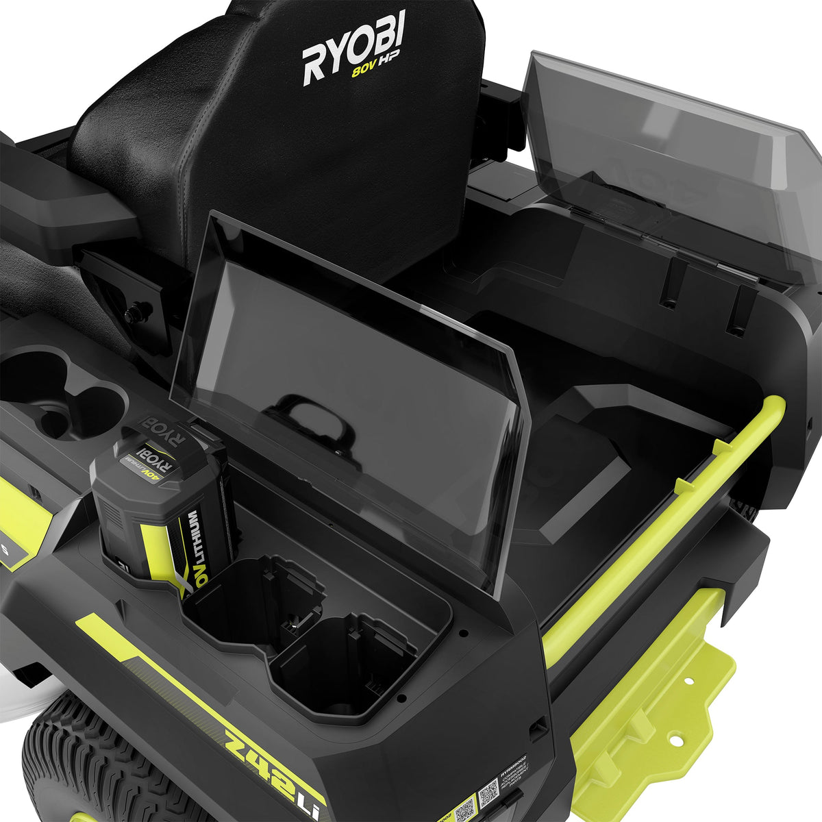 80V HP BRUSHLESS 42" LITHIUM ELECTRIC ZERO TURN RIDING MOWER Image 25