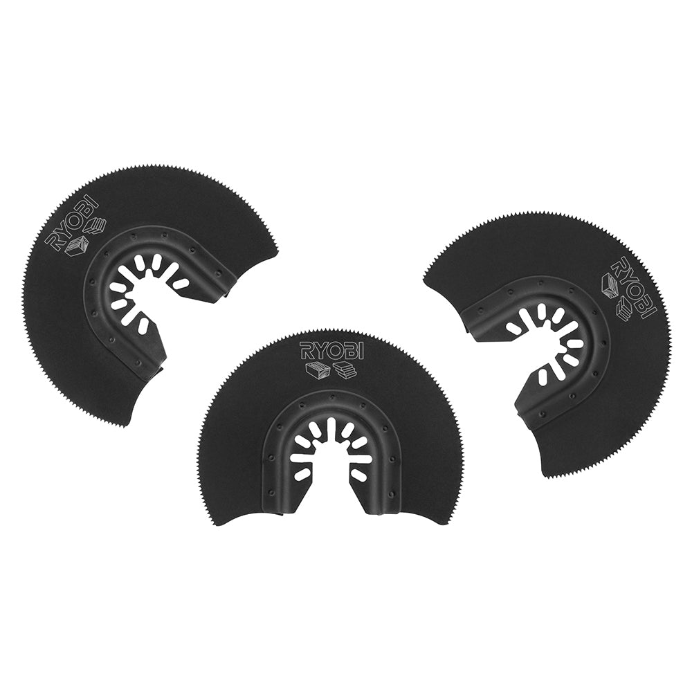 3 PC. Wood/Drywall Flush Cut Blade Set