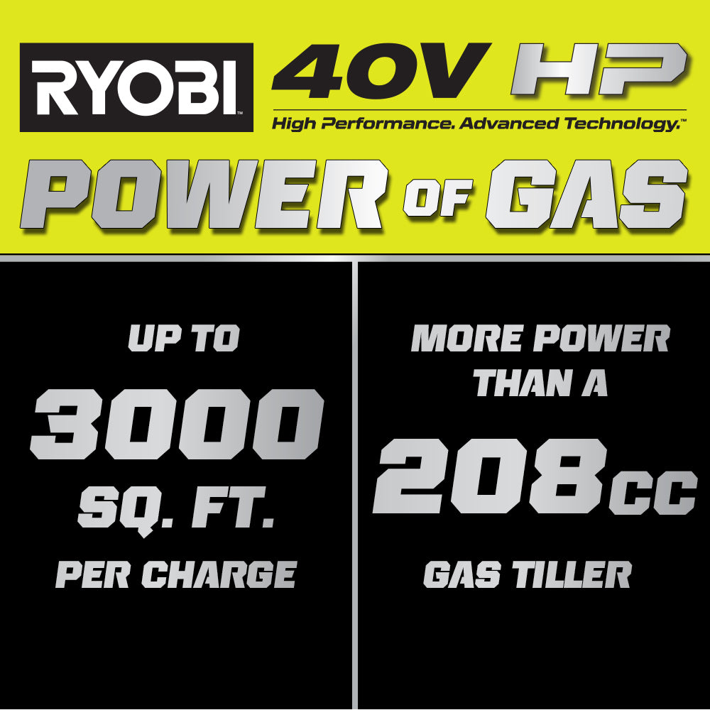 40V HP BRUSHLESS 18" REAR TINE TILLER Image 2