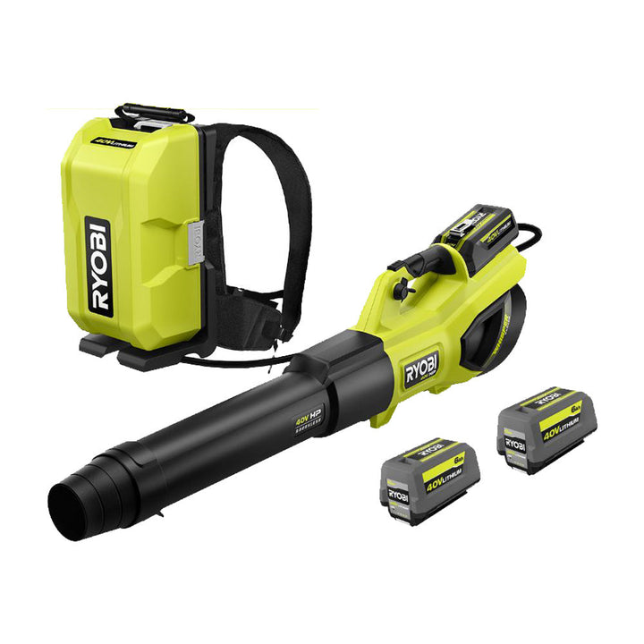 40V HP Brushless 730 CFM WHISPER SERIES Blower & Backpack Power Supply Kit