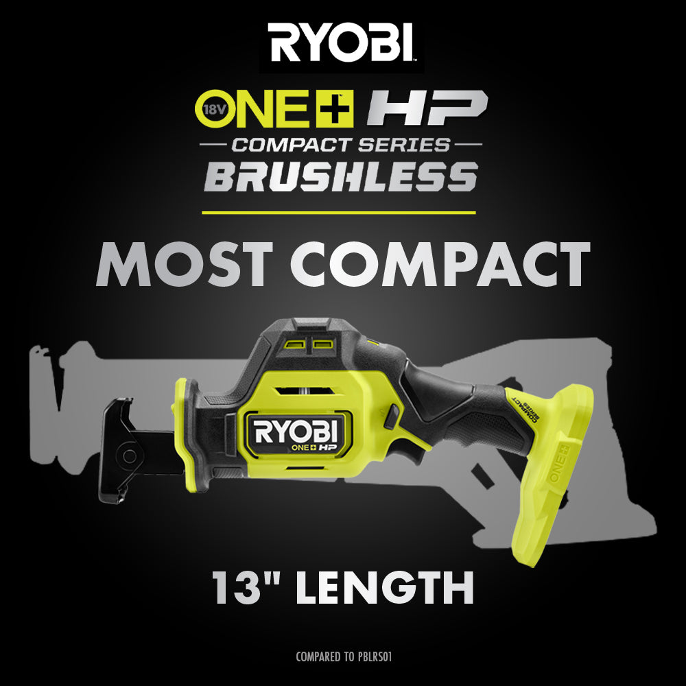 18V ONE+ HP COMPACT BRUSHLESS ONE-HANDED RECIPROCATING SAW Image 3